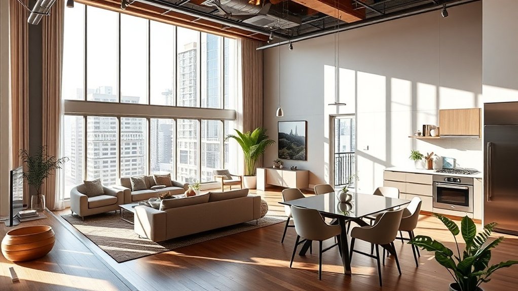 espace de vie spacieux et flexible