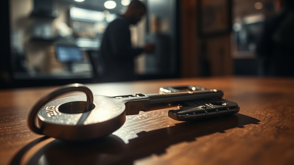 risques de duplication non autorisée de clés