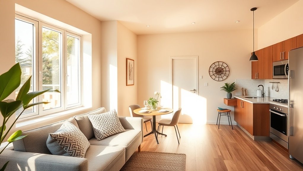 compréhension des caractéristiques des appartements T2