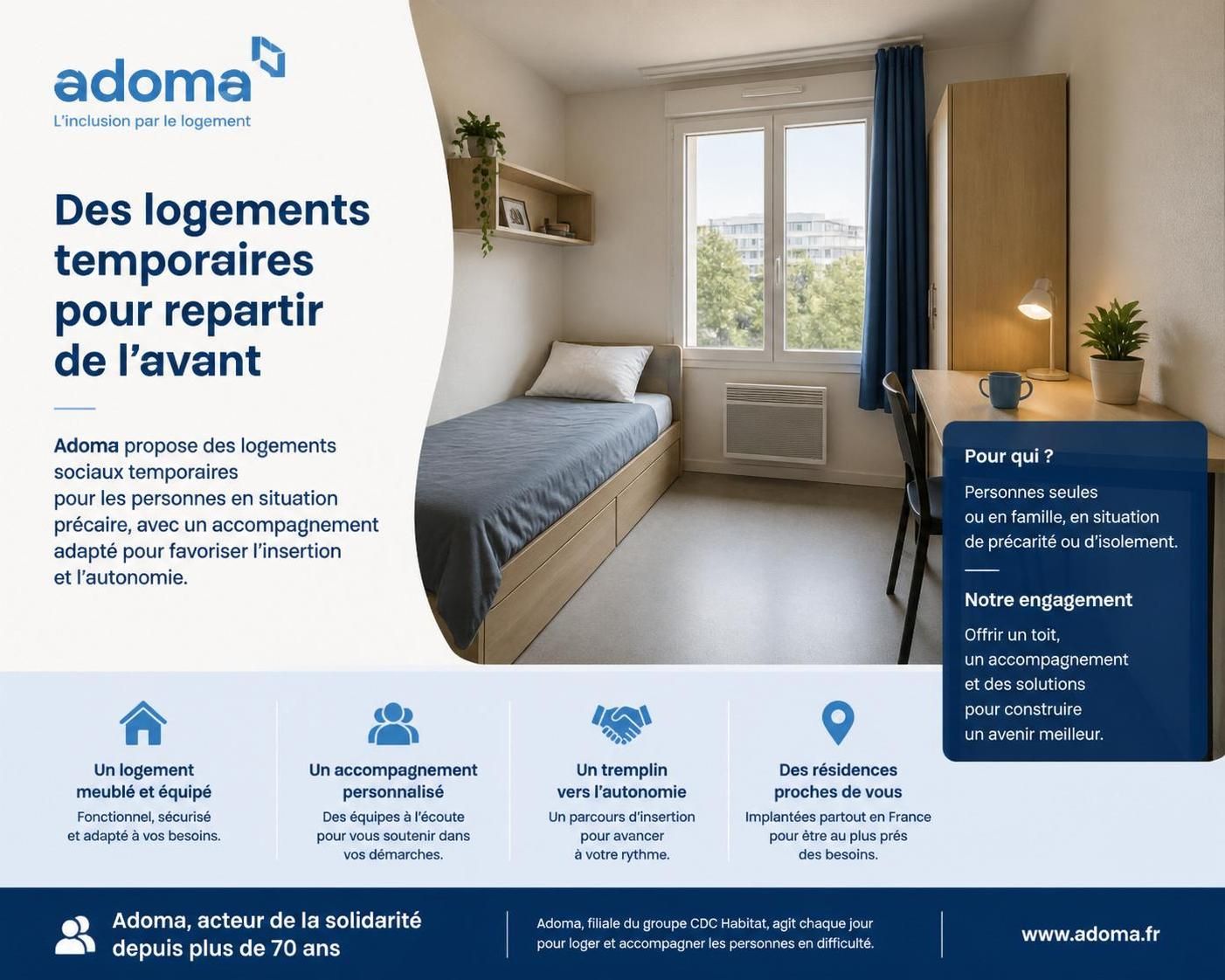 découvrez comment accéder aux offres de logement adoma et bénéficier d'un logement adapté à vos besoins. guide complet pour faciliter vos démarches et obtenir un hébergement sécurisé.